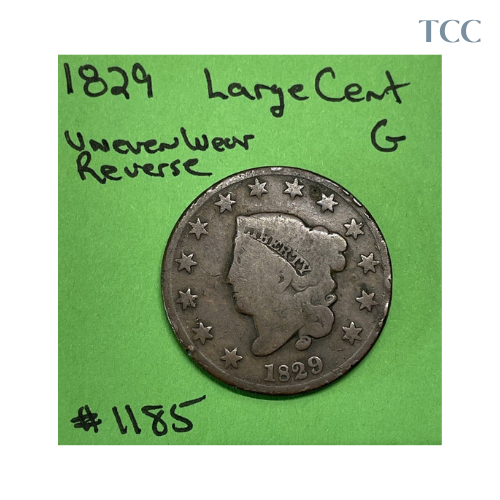 1829 Coronet Head Large Cent Good (G)