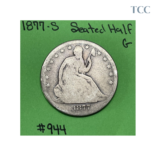 1877-S Seated Liberty Half Dollar Good (G)
