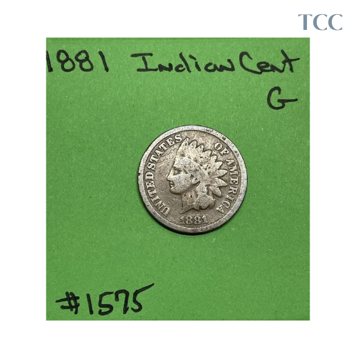 1881 Indian Head Cent Good (G)