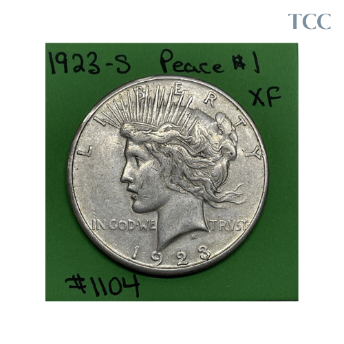 1923 S Peace Silver Dollar 90% Silver XF Extra Fine