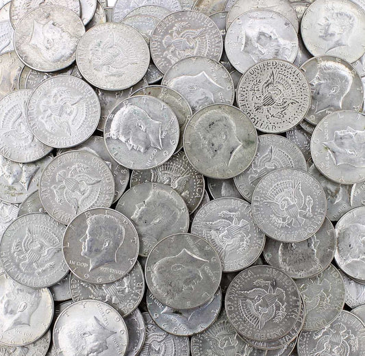 1965-1969 40% Silver $1 Face Kennedy Half Dollars Circulated