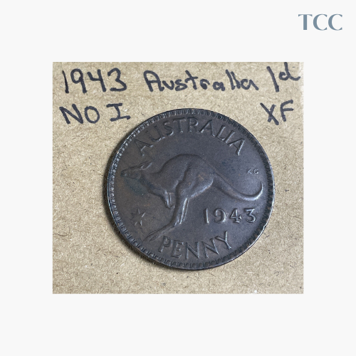 1943 No I Australia One 1 Penny George VI