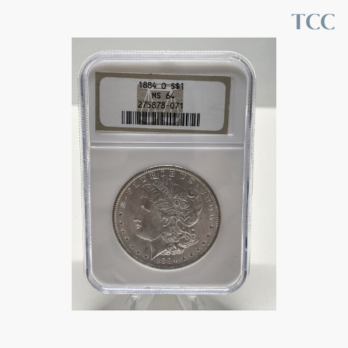 1884-O Morgan Silver Dollar NGC MS 64