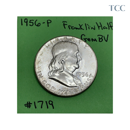 1956-P Franklin Half Dollar BU