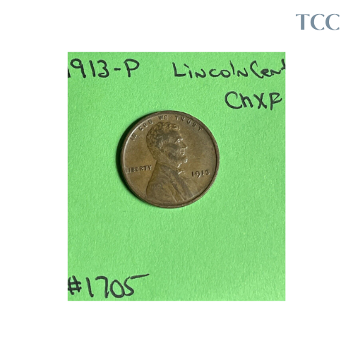 1913 P Lincoln Wheat Cent Choice Extra Fine (XF)