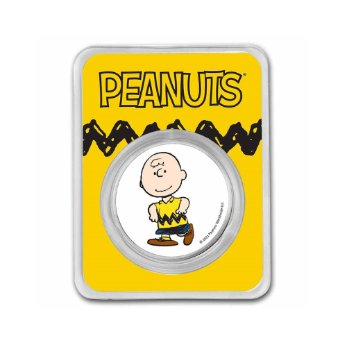 Peanuts® Charlie Brown 1 oz Colorized Silver Round