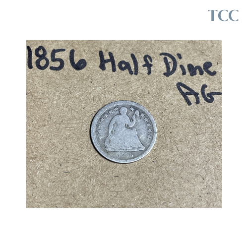1856-P US Seated Liberty Half Dime About Good (AG)