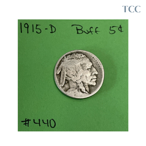 1915 D Indian Head Buffalo Nickel 5c Good