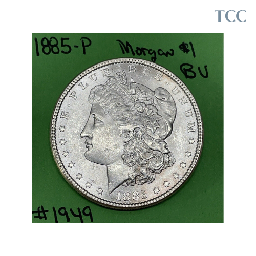 1885 P Morgan Silver Dollar BU Uncirculated