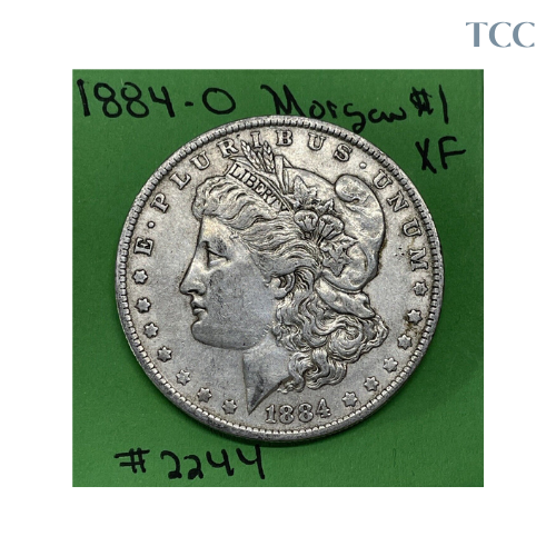 1884 O Morgan Dollar XF Extra fine 90% Silver