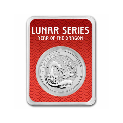 2024 1 oz Silver Year of the Dragon Round (TEP, Series 2)