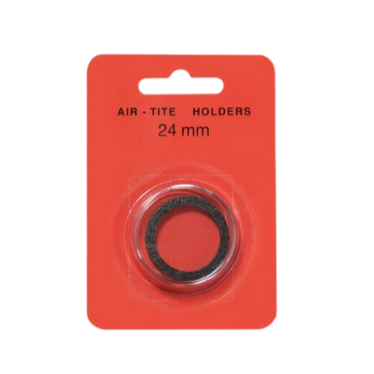 Black Ring Air Tite 24mm Coin Capsule