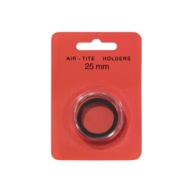 Black Ring Air Tite 25mm Coin Capsule