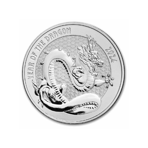 2024 1 oz Silver Round Year of the Dragon (Series 2)