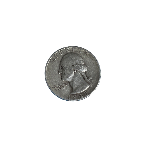 1948 S Washington Quarter 90% Silver VF