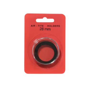 Black Ring Air Tite 28mm Coin Capsule