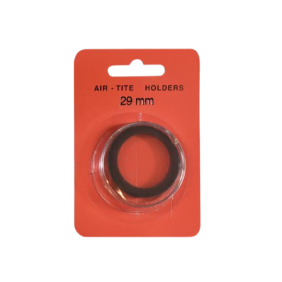 Black Ring Air Tite 29mm Coin Capsule