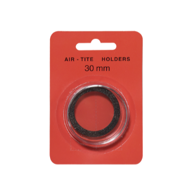 Black Ring Air Tite 30mm Coin Capsule