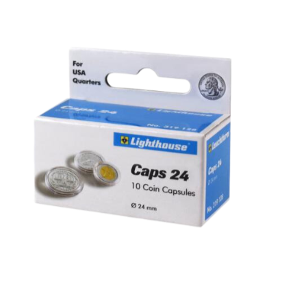 24mm - Coin Capsules (pack of 10)