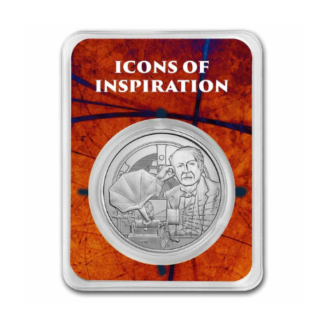 2023 Niue 1 oz Silver Icons of Inspiration: Thomas Edison in TEP
