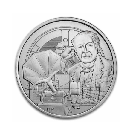 2023 Niue 1 oz Silver Icons of Inspiration: Thomas Edison BU