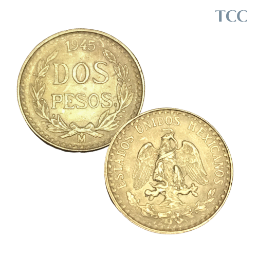 1945 Mexican Gold Dos Pesos