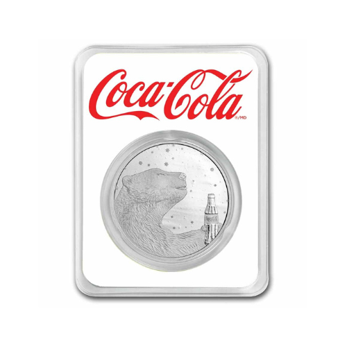 Coca-Cola® 1 oz Silver Polar Bear Round in TEP