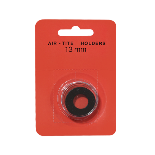 Black Ring Air Tite 13mm Coin Capsule