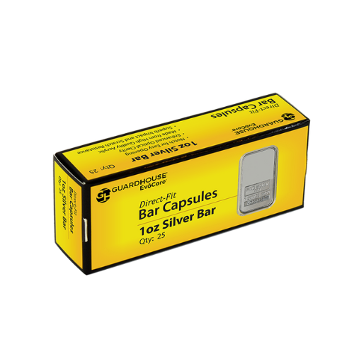 1 oz Silver Bar Direct-Fit holders - 25 per box