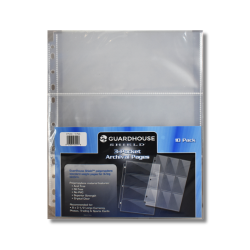 Guardhouse Shield 3 Pocket Polypropylene Pages