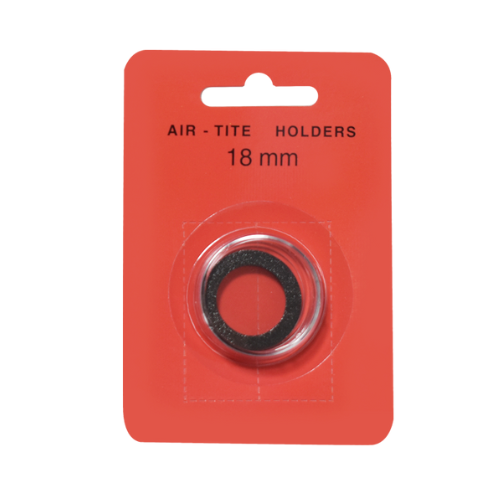Black Ring Air Tite 18mm Coin Capsule
