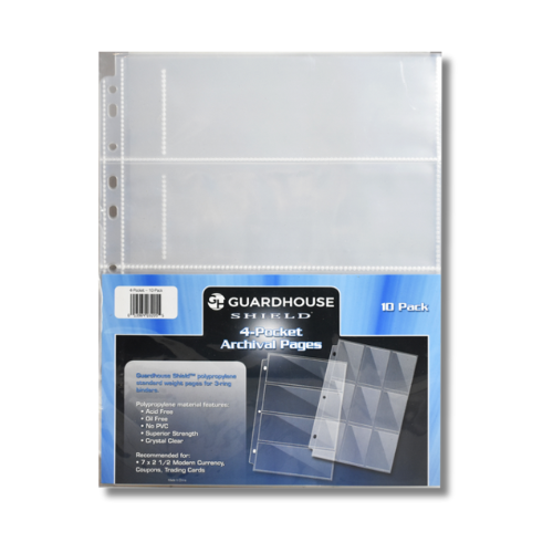 Guardhouse Shield 4 Pocket Polypropylene Pages