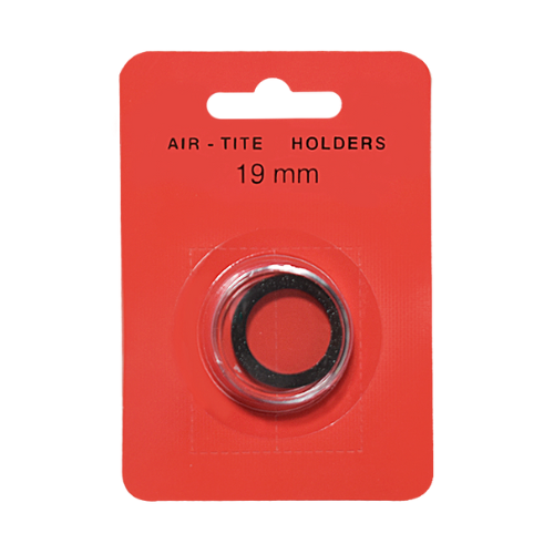Black Ring Air Tite 19mm Coin Capsule