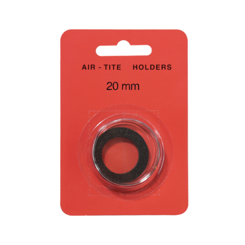 Black Ring Air Tite 20mm Coin Capsule