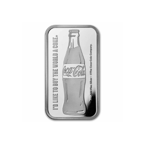 Coca-Cola® 1 oz Silver Struck Bar