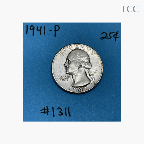 1941-P Washington Quarter 90% Silver
