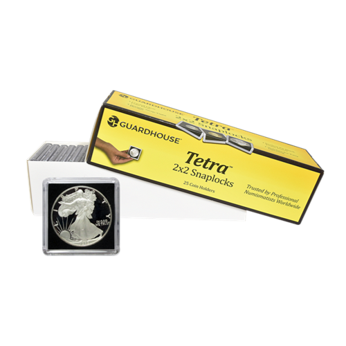 Guardhouse American Silver Eagle 2x2 Tetra Snaplock Coin Holders