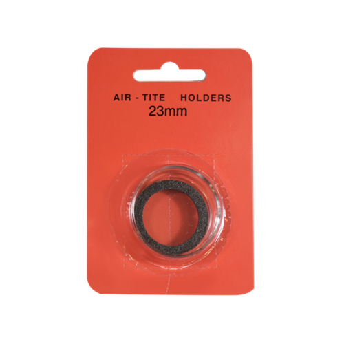 Black Ring Air Tite 23mm Coin Capsule