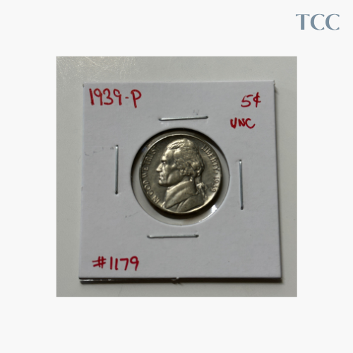 1939 P Jefferson Nickel Uncirculated