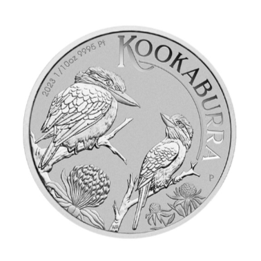 2023 P Australia Platinum Kookaburra 1/10 oz $15 BU