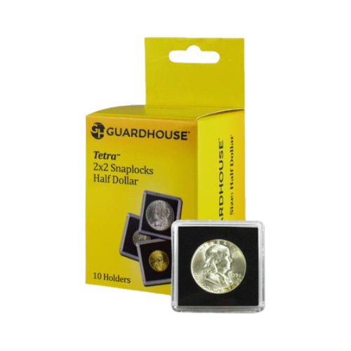 Guardhouse Half Dollar 2x2 Tetra Snaplock Coin Holders