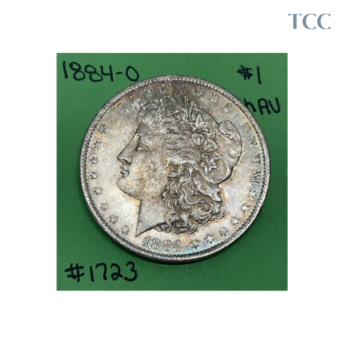 1884 O Morgan Dollar AU 90% Silver