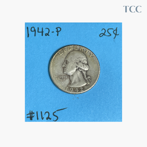 1942 P Washington Quarter 90% Silver Circulated