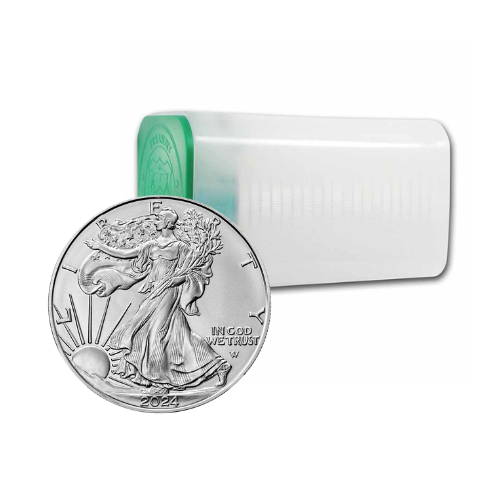 2024 1 oz American Silver Eagle Coin BU - 1 Roll