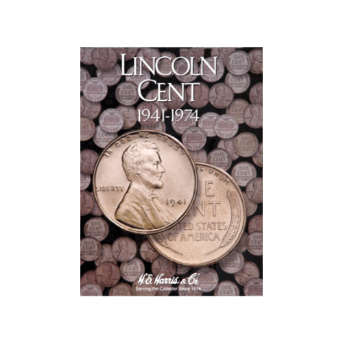 HE Harris Lincoln Cent Folder #2 1941-1974 Tennessee Coin Co
