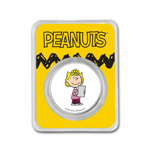 Peanuts® Sally Brown 1 oz Colorized Silver Round
