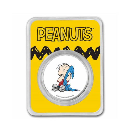 Peanuts® Linus Van Pelt 1 oz Colorized Silver Round