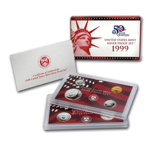1999 S US United States Mint Silver Proof Set in OGP