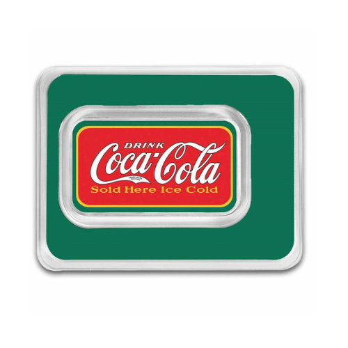 Coca-Cola® Vintage 1 oz Silver Colorized Bar in TEP