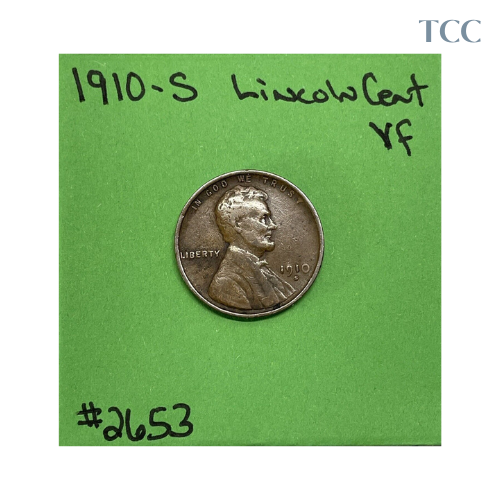 1910 S Lincoln Wheat Cent VF